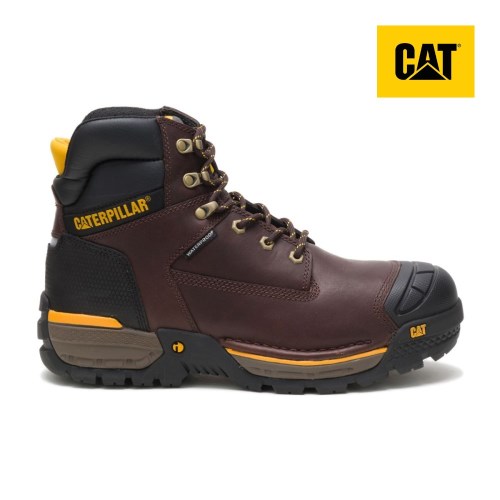 Caterpillar Excavator LT 6" Waterproof Miesten Turvakengät Viininpunainen (IMBOV)